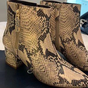 Cole Haan Snake Skin Booties 7.5 Eva Bootie 60MM